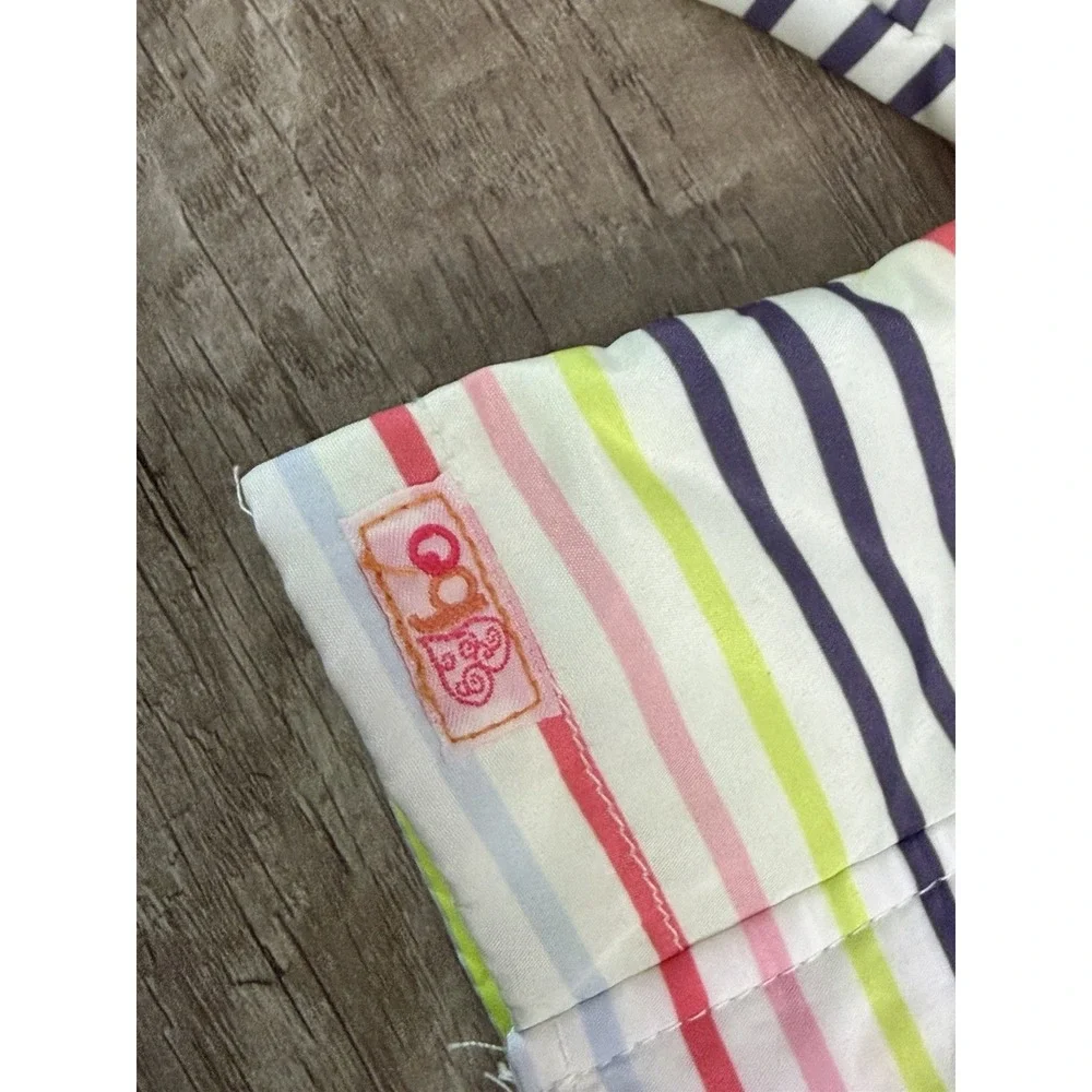Our Generation Doll Clothes Multicolor Jacket  Zip Puffy Striped 18